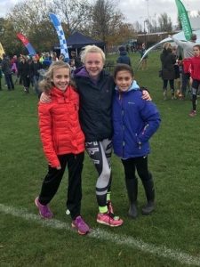 Junior female team at Wormwood Scrubs relay