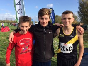 Under 15 Boys poole ac xc team at wormwood scrubs