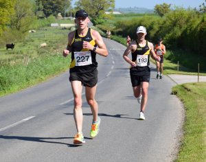 Richard Swindlehurst and David Jones at North Dorset Village Marathon