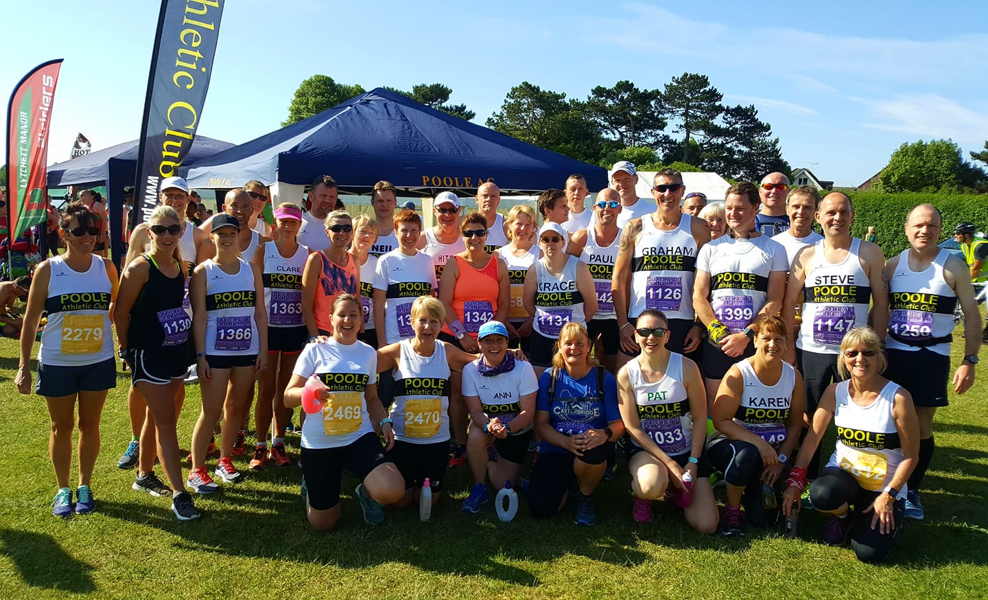Poole Ac Seniors at Poole Festival of Running