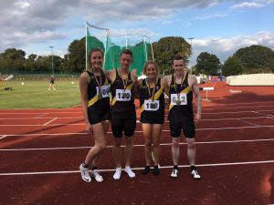 Senior Medley 4 x 400 team at Yeovil